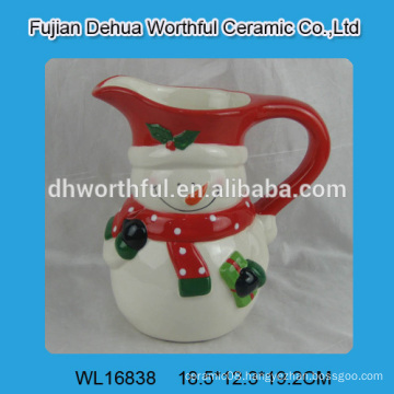 2016 factory direct sales ceramic mug in snowman shape